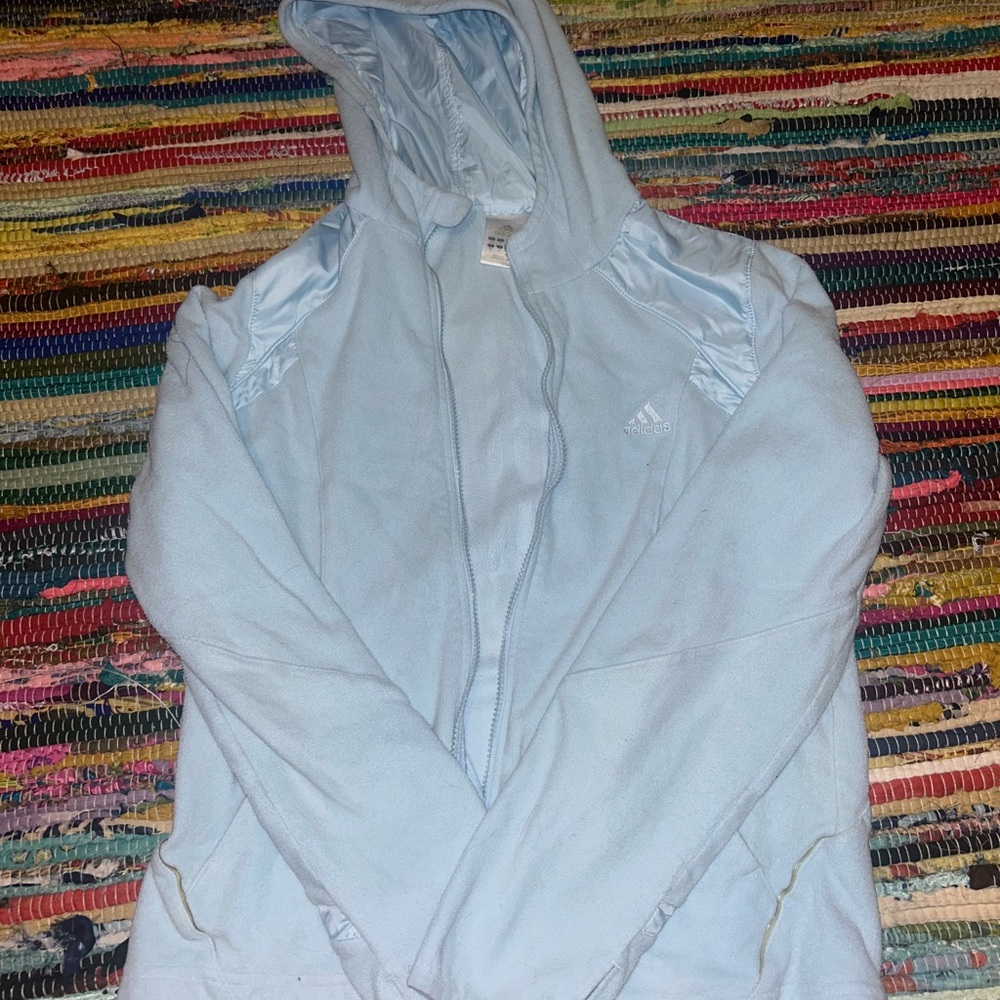 Adidas Sky Blue Fleece Jacket